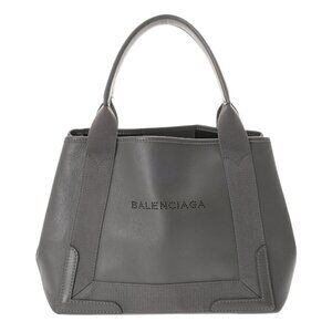 BALENCIAGA Navy kabas S gray 339933 hand bag 800000135695000